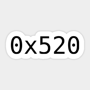 1312 (Hexadecimal) Sticker